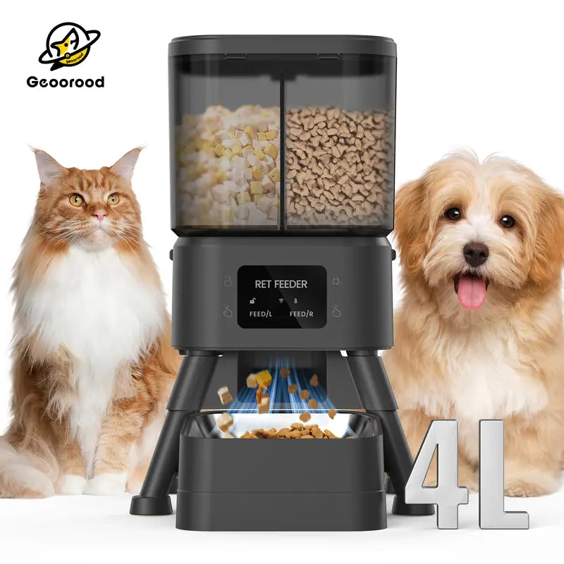 Dual Chamber Automatic Cat Feeder